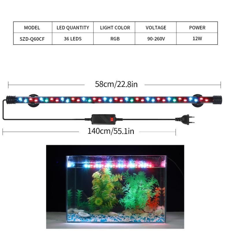 Fishbowl Diving Lights 3 Light Source High Brightness Waterproof Led Lamp Ornamental Lighting