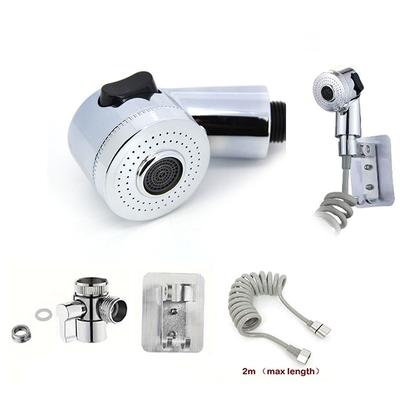 Tragbarer kleiner Duschkopf ABS Shampoo Haarwäsche Salon Duschkopf Seitenschalter Typ Badezimmer-Accessoires Hardware-Set Q1