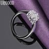 925 Sterling Silver Fashion AAA Zircon Ring Beautiful Gift Jewelry
