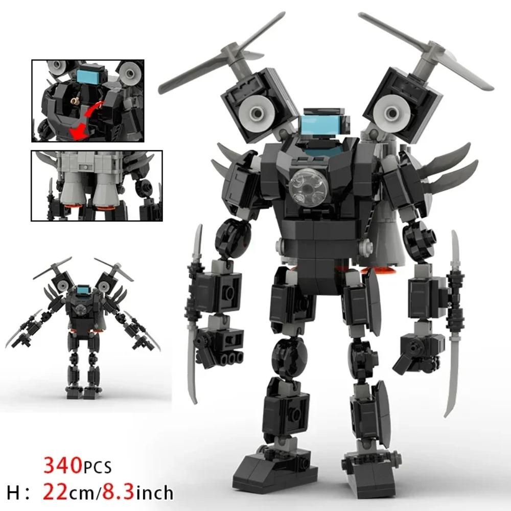 Moc Skibidi Toilet Action Figures Modello da costruzione Blocchi Camerman Titan Speakerman Surveillance Man TVMan Ragazzi Giocattoli per bambini Regali