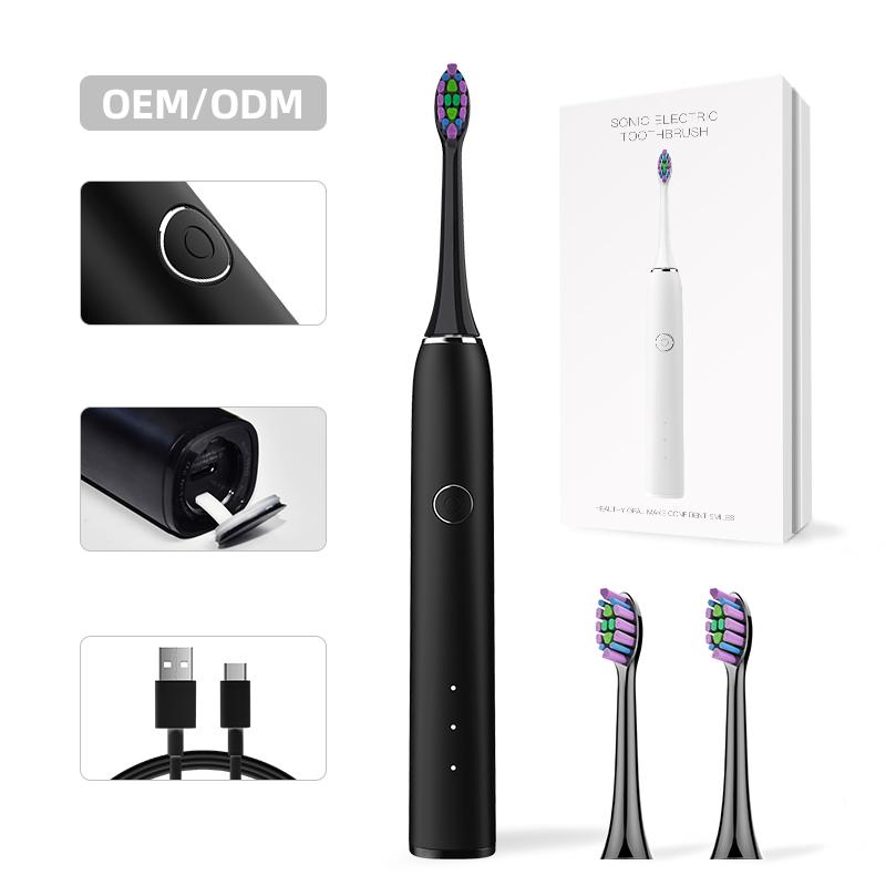 Baolijie Hot Selling Ultrasonic Electric Toothbrush for Adults Travel Toothbrush Electric Toothbrush Private Label Custom чёрный