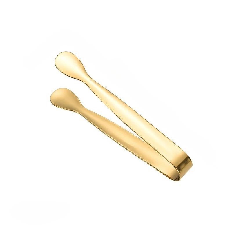 Stainless Steel Ice Tongs, Sugar Cube Tongs, Thickened 11cm, Burr-free Food Tongs, Towel Tongs, Ice Tongs, Ice Bucket Tongs