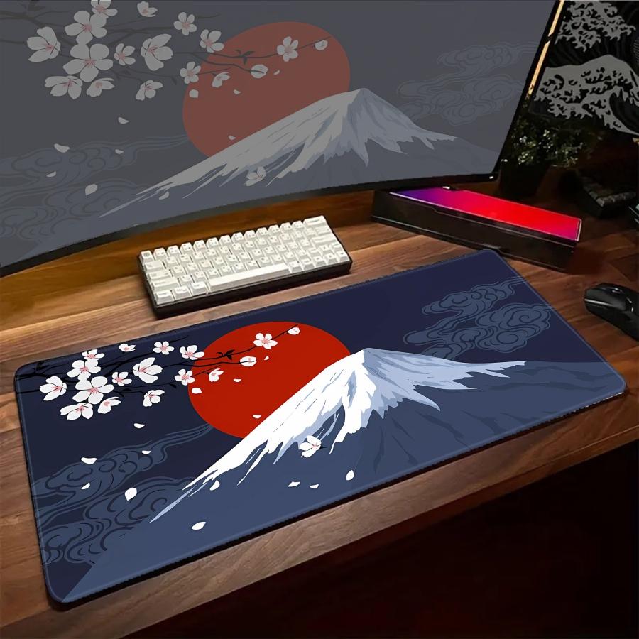 Gamer Mauspads Sakura Love XXL Mauspads Gaming Schreibtischunterlagen HD Druck Große Tischunterlagen PC Gamer Anime Teppich PC Zubehör