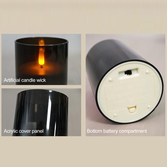 Flameless Led Candles Battery Operated Flickering Fake Electric Pillar Candles