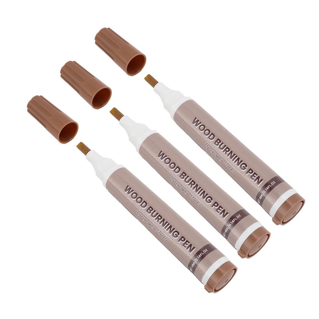 3PCS Wood Burning Pen Thermal Sensitive Dye Woodcraft Burn Marking Tool for Handicraft Making and Pa