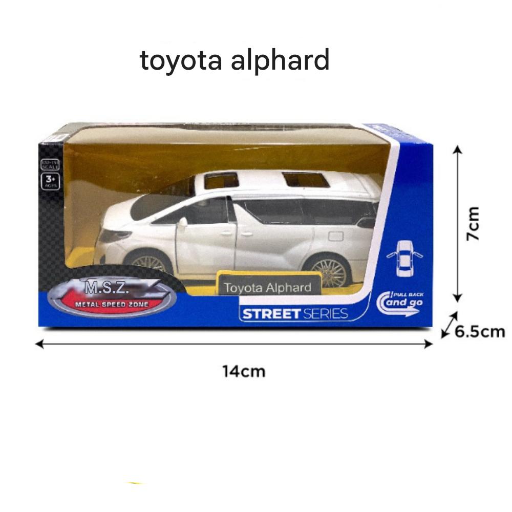MSZ Toyota Alphard minisamochód pull back