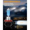 Fit For Freightliner Cascadia Commercial Truck 2008-2017 Halogen Headlight Bulbs, H11 High Beam+H11 Low Beam, High Performance Replacement Bulb, Pack
