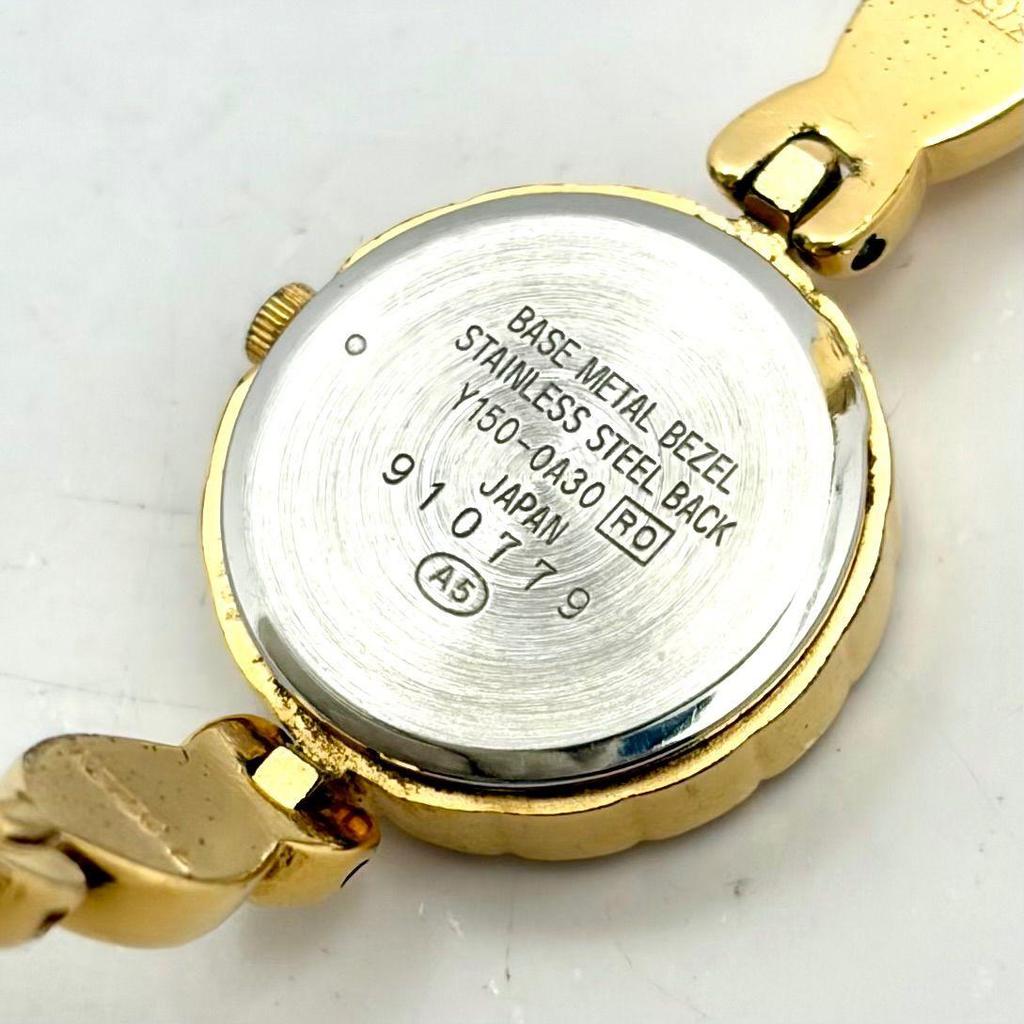 Used [New Battery] SEIKO ALBA Ladies Watch Gold Y150-0A30 910779