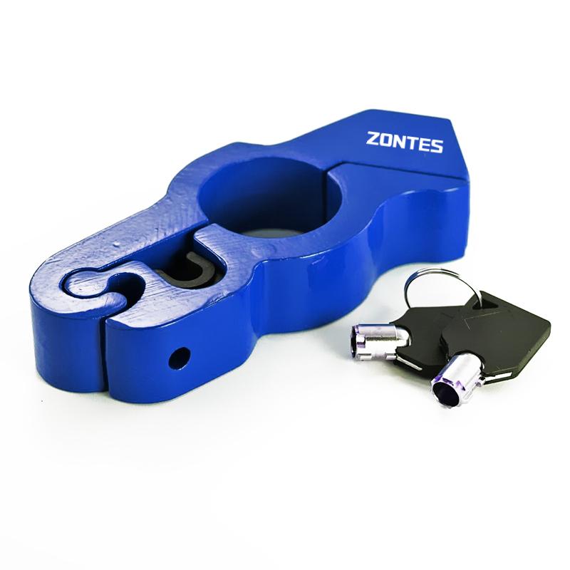 

Для Zontes G1 125 ZT125 G1 ZT125U ZT 125 U ZT 310X ZT310R мотоциклетный замок тормоза противоугонная защита безопасности руль замок синий
