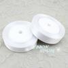 (25 yards/roll) 3/4" (20mm) White Single Face Satin Ribbon Webbing Decoration Gift Christmas Ribbons