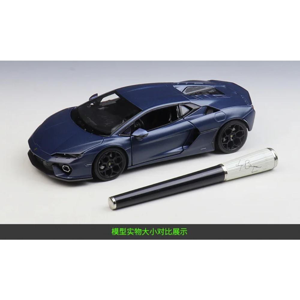 WELLY 1/24 Lamborghini Temerario Alloy Scale Car Model Diecast Metal Static Collection Children Birthday Toy Car Vehicles Gifts