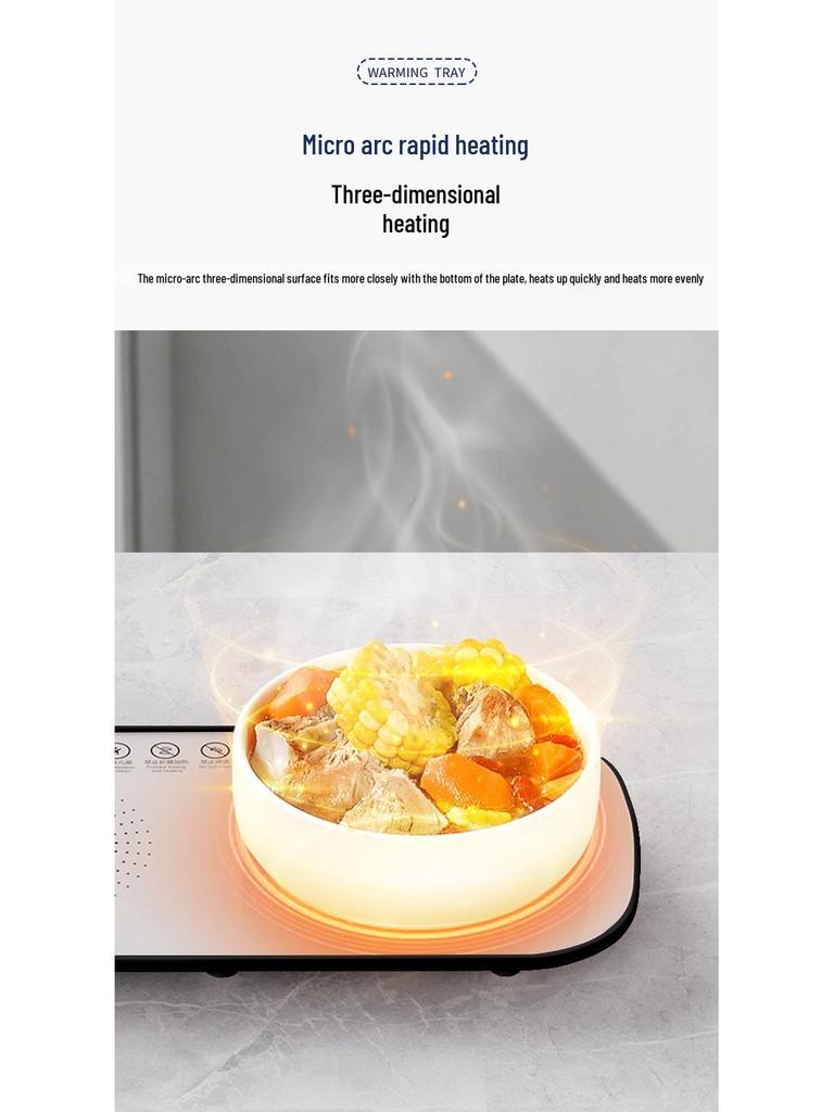Multi-Functional Smart Warming Plate: Keeps Dishes, Milk & Food At a Constant Temperature