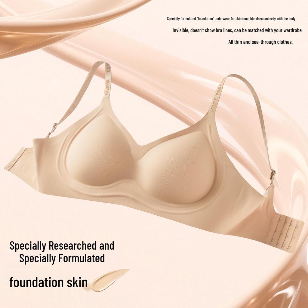 Women's Sports Bra - Seamless Jelly Soft Support, Anti-Sagging, with Back Letter Straps