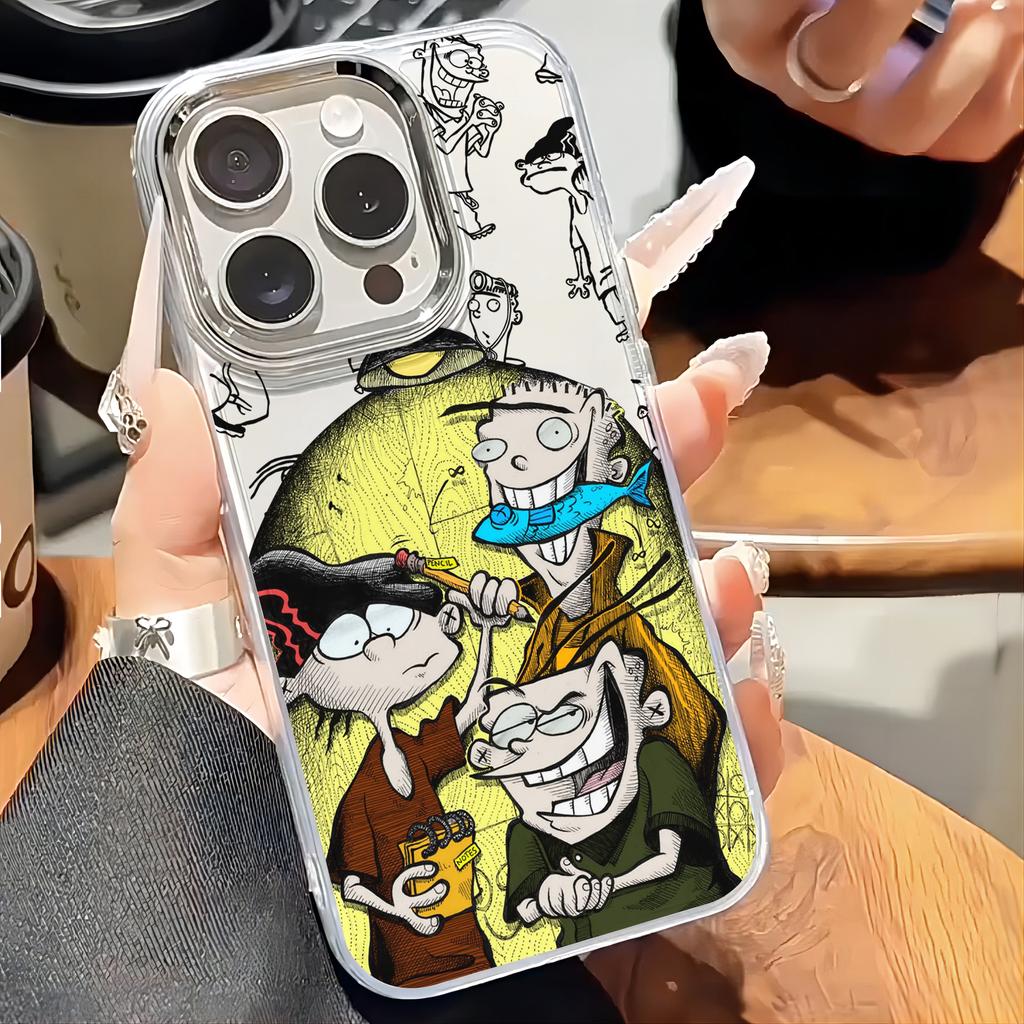 Funda de Teléfono E-Ed Edd N Eddy para Samsung Galaxy S25 S24 S23 S22 S21 S20 Note20 FE Ultra Edge Plus 4G 5G Transparente Suave