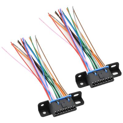 2X Diy16pin OBD2 Extension Cable For VW/Toyota/Honda Female Automotive Car Diagnostic Auto Tool OBD 2 Connector