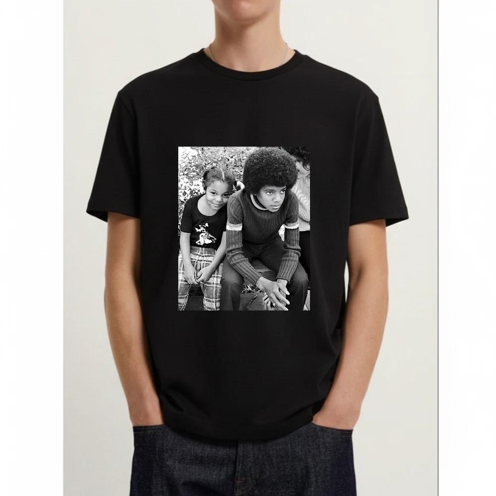 Youth Michael Jackson Janet Shirt 80s90s Pop Music Style Unisex S5XL S