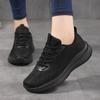 White Women Lightweight Sneakers Outdoor Running Sport Shoes Female Mesh Breathable Trainning Shoes White Flat Walking Shoes 44
