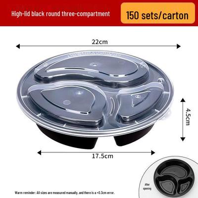 Disposable Multi-Compartment Takeaway Meal Boxes