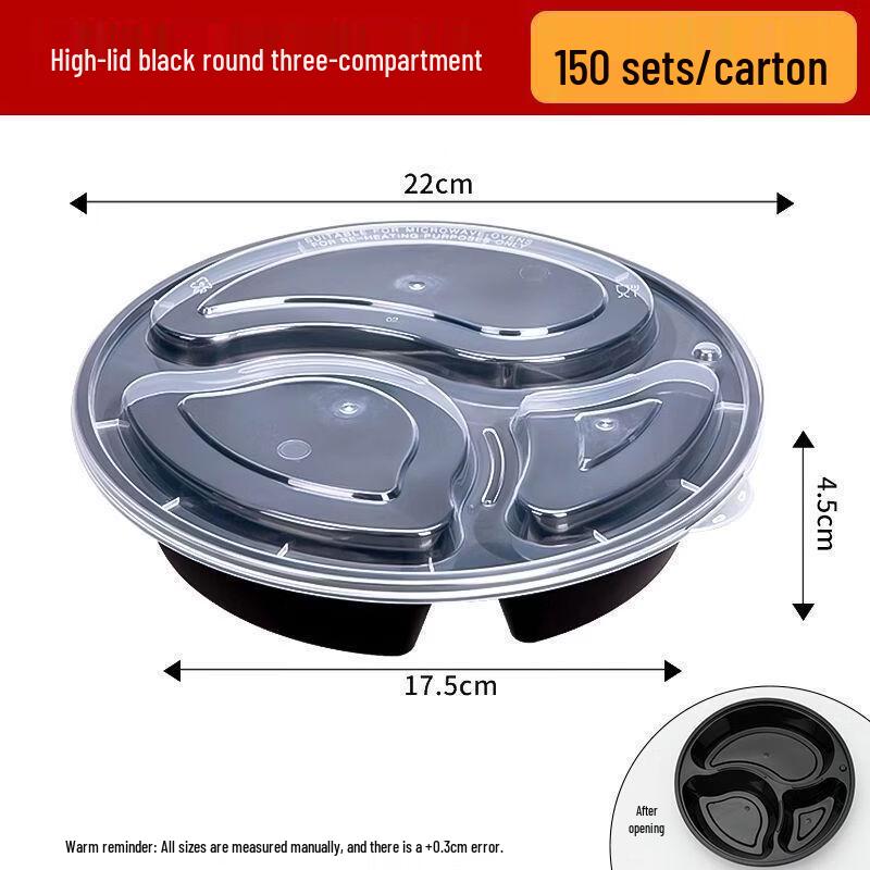 Disposable Multi-Compartment Meal Prep Containers