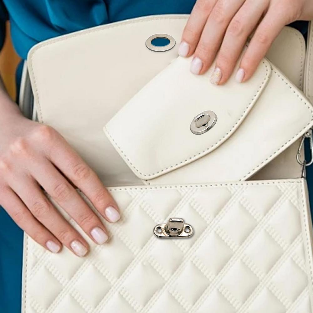 Zinc Alloy Pull Handle Knobs Oval Shape Cabinet Hardware Cloak Clasp Safe Easy To Install For Jewelry Boxes Bags Books Leather