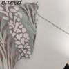 BITCED Damenmode Eng anliegend Bedruckt Gedreht Mittlere Taille Sinnlich V-Ausschnitt Frühling Kleid