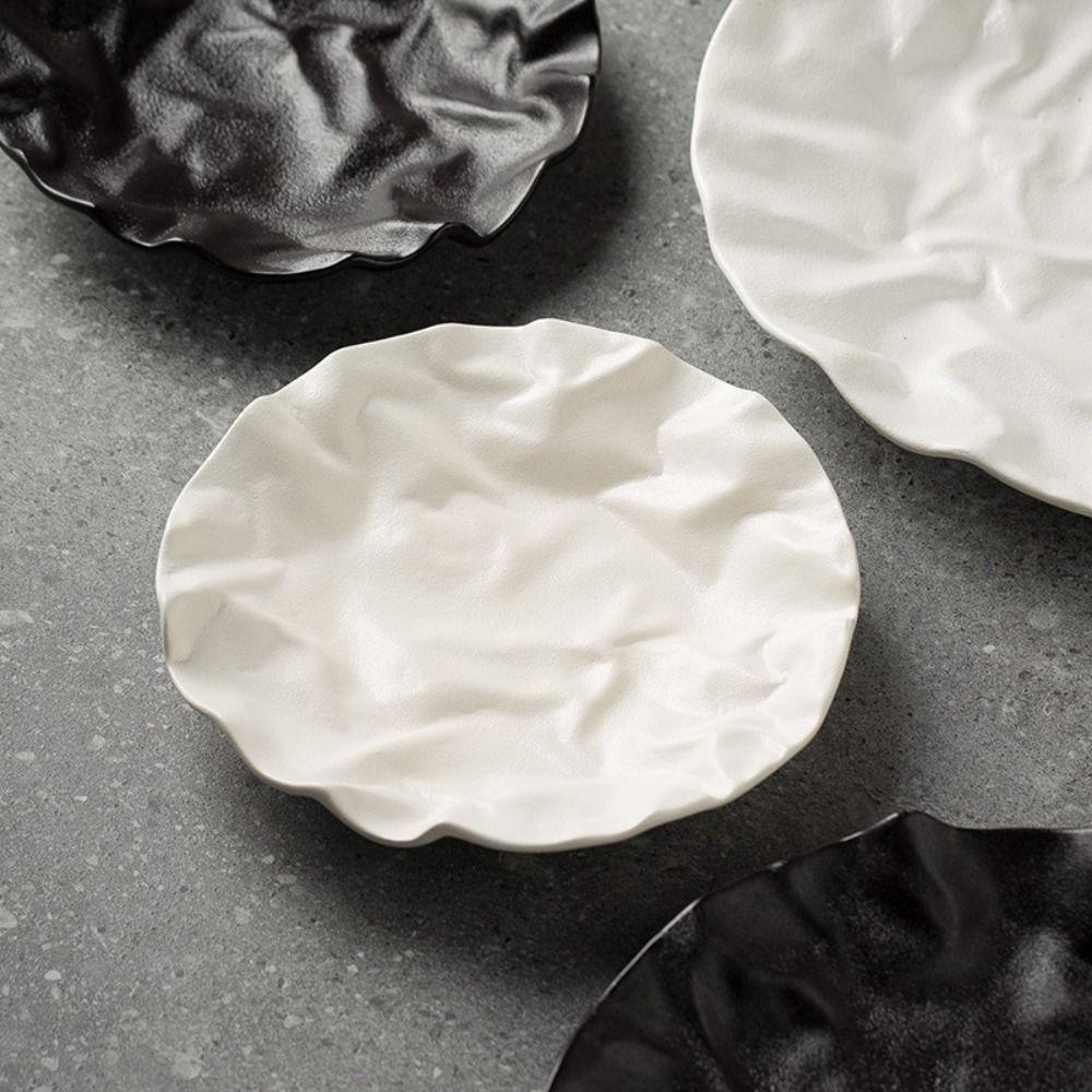 Creative Steak Plate Ceramic Storage Dish Kitchen Organizer Western Cuisine Plate  Snacks