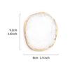 Trendy Resin Jewelry Tray for Women Creative Agate Pattern Decorative Ring Tray Unique Exquisite Jewelry Dish Photography Rops