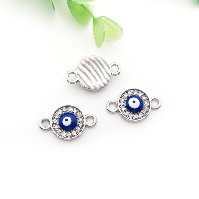 Evil Eye Charms with Butterfly & Starfish Connectors for DIY Jewelry Bracelets & Necklaces