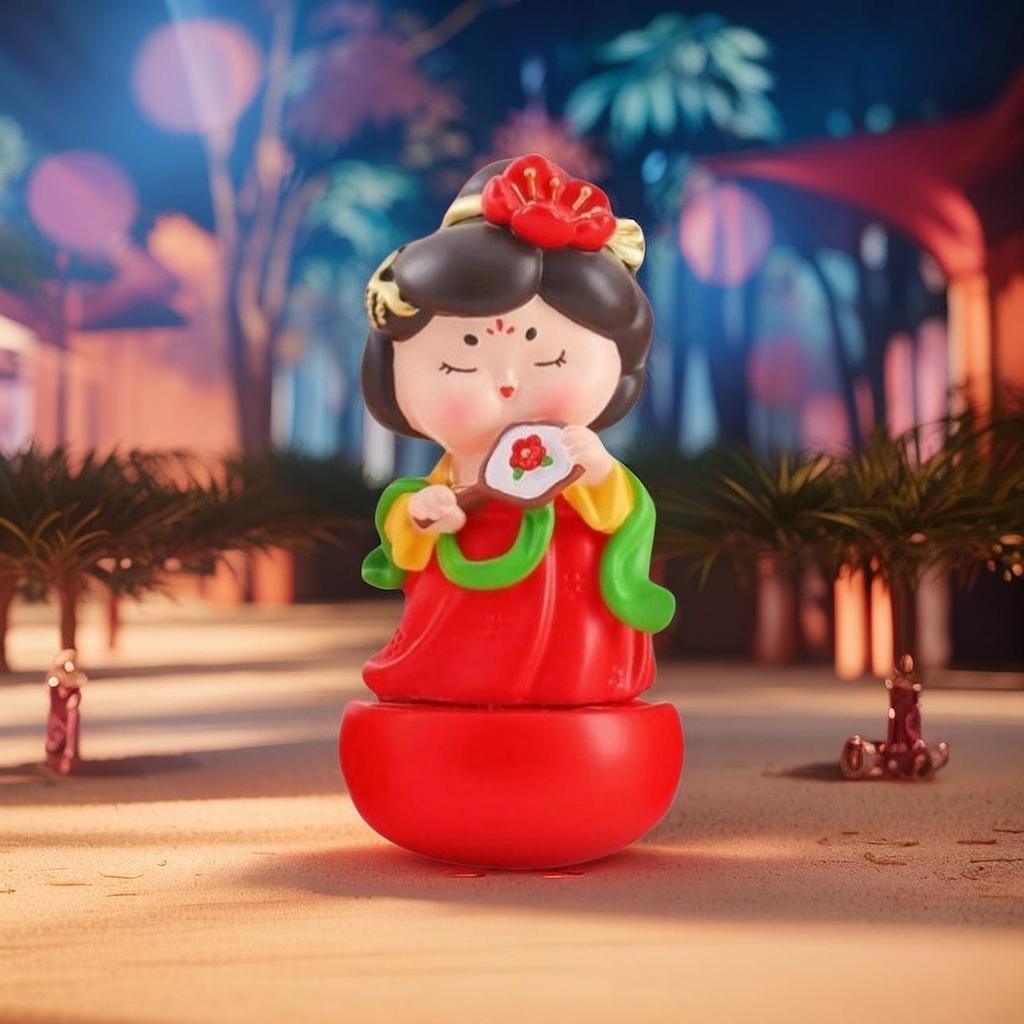 Kreative Figur einer Dame der Tang-Dynastie: Nationaler Tide-Stil Desktop-Ornament