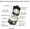 ZHUOHUA Multifunctional Tactical Survival Military Compass | Waterproof-Impact Resistant | Lensatic Sighting Compass for Hiking