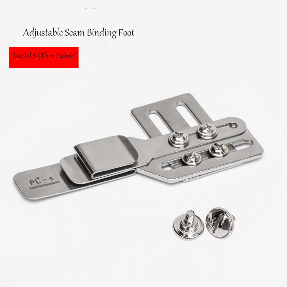 New Adjustable Felling & Topstitching Binder - Fits Light/Heavy Fabrics, Compatible with Flat Sewing Machines & Synchronized Sew