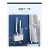 Toilet Brush, Wall-mounted, No Drilling Required, Strong Adhesive, Made of Silicone, Edge Only, Gap Cleaning, Three-in-one Set, Omnidirectional