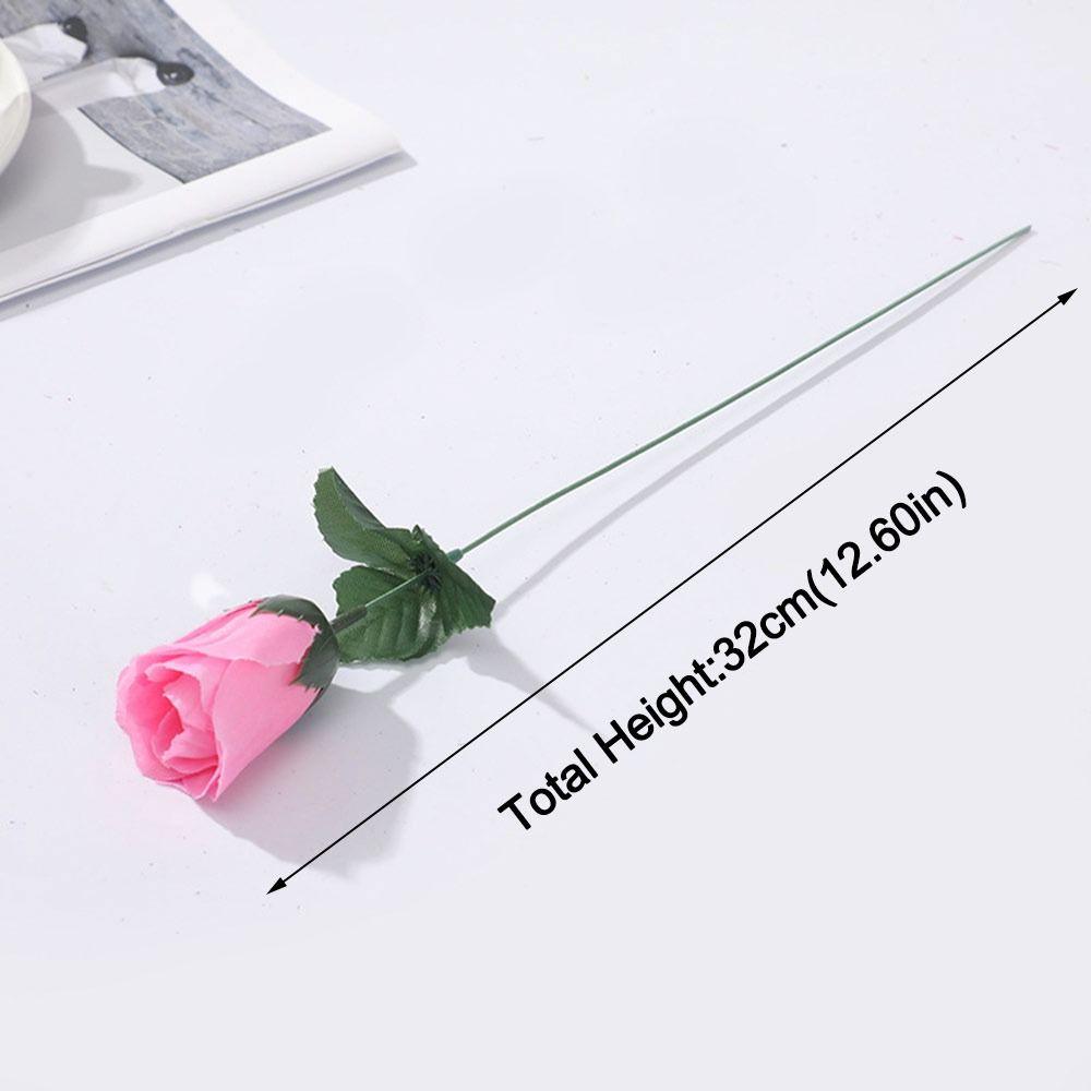 1pc Silk Rose Simulated Rose Bouquet DIY Floral Materials Realistic Artificial Flowers Soft Small Bundle Simulation Flowers