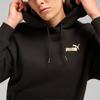 Puma Essentials Tape Minimal Gold Series Fashion Versatile Soft Skin-Friendly Fleece Sweatshirt Women Sweatshirt Black 685293-01