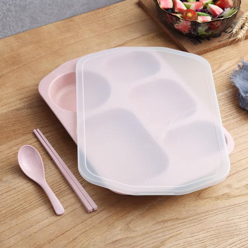 Wheat Straw Divided Meal Plate Set