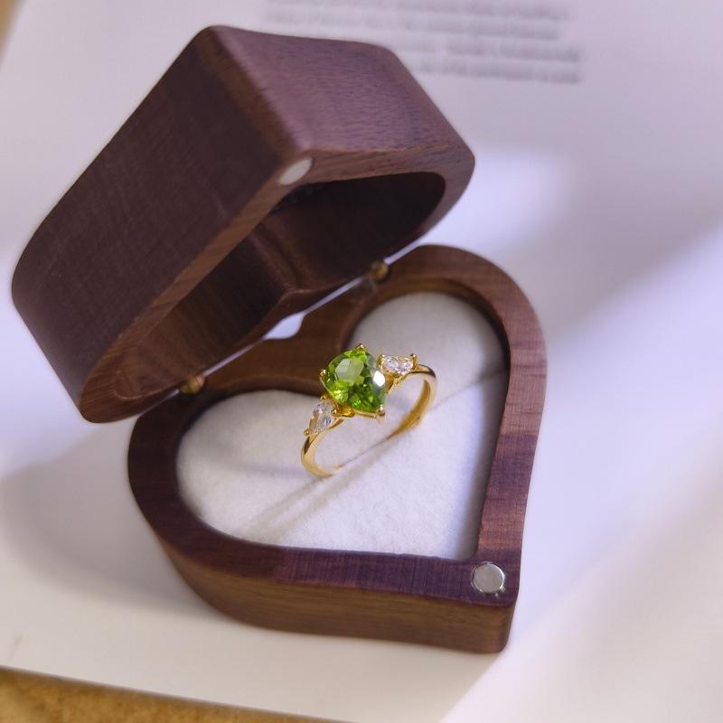925 Sterling Silver Teardrop Ring for Women, Natural Topaz/Peridot/Amethyst Crystal Band, Fashion Jewelry