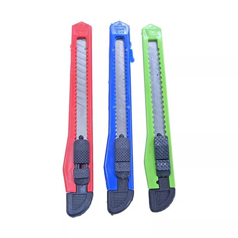 Colorful Stainless Steel Utility Knife - Portable Paper Cutter for Students