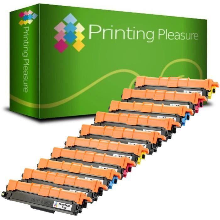 Compatible Toner - PRINTING PLEASURE - TN-243 TN-247 - Pack of 10 - Multi-color - 3-year Warranty