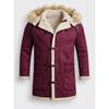 Men's Winter Thickened Hooded Suede Jacket, European American Street Style Outerwear for Cross-border