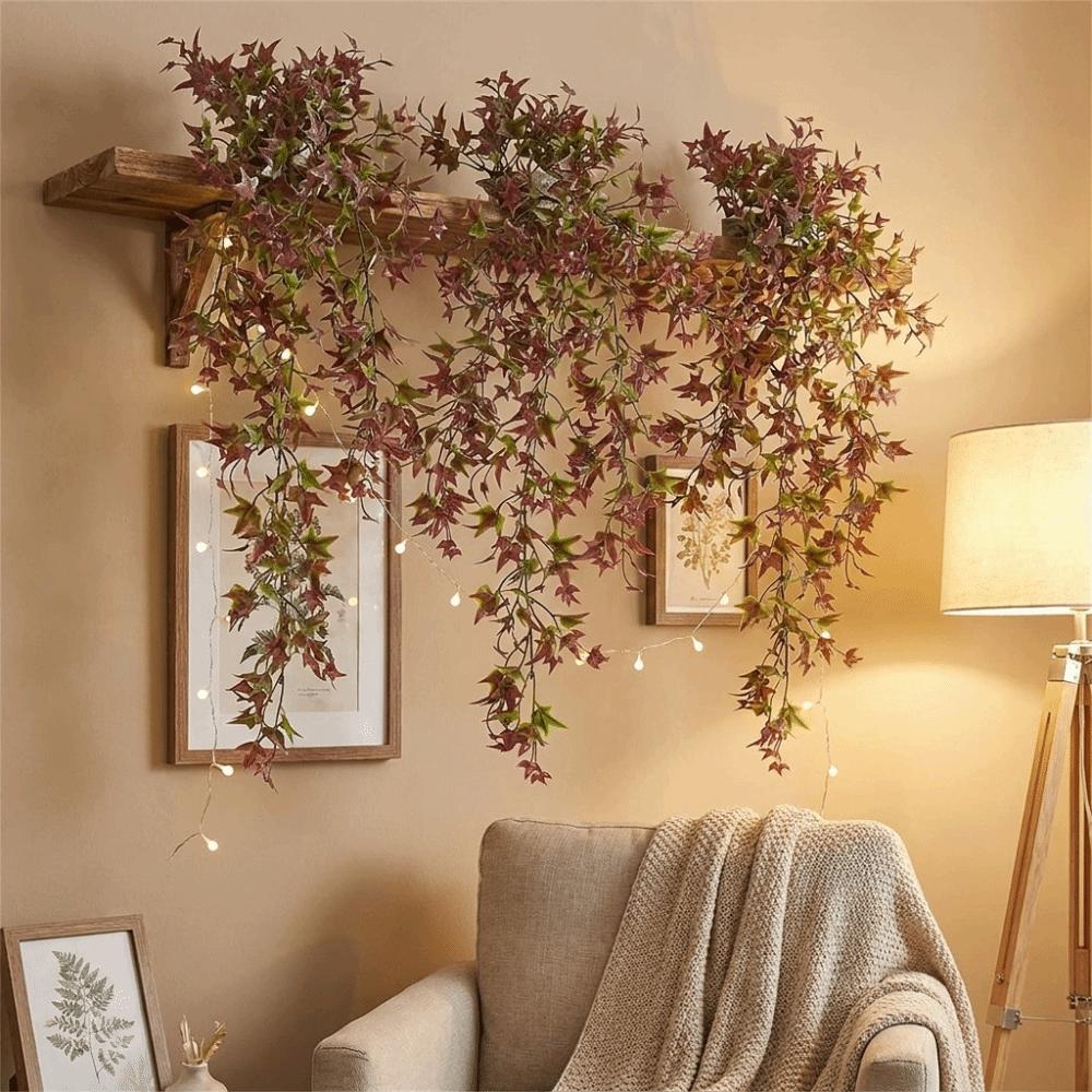 Plastic Realistic Vine Plants Anti-Fade Simulation Greenery Fake Wall Hanging Vine Wedding Party
