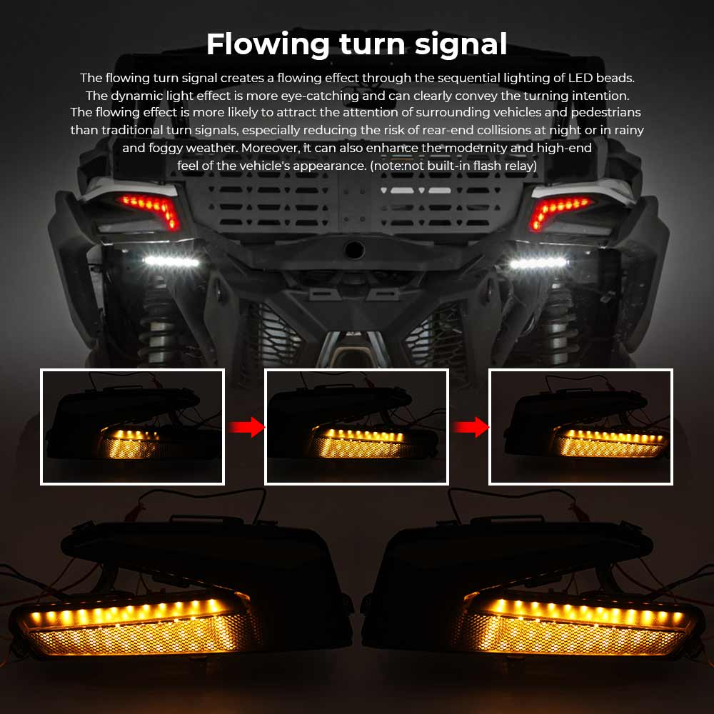Rear LED Tail Light Assembly Left & Right Accessory For Can-Am Maverick X3 XDS XRS Max Turbo R 2017-2026 # 710004743 710004744