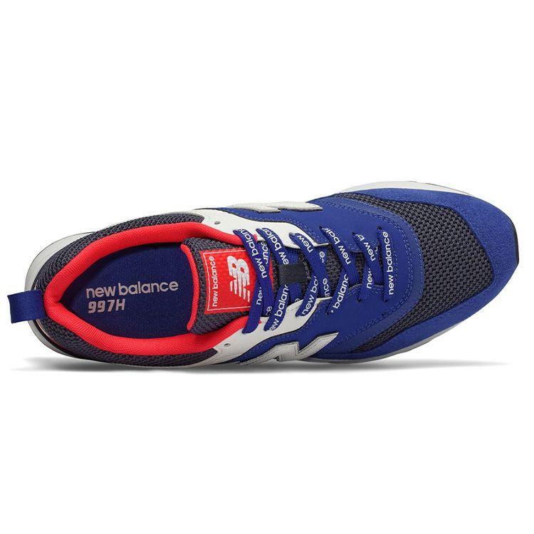 New Balance Nb 997H Round Toe Lace-Up Cushioning Support Low-Top Running Shoes Men Sneaker Red Blue CM997HEB