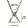 Geometric Triangle Ins Necklace Men's and Women's Pendants European and American Hip Hop Simple Accessories Women's Trendy Cool Men's Accessories