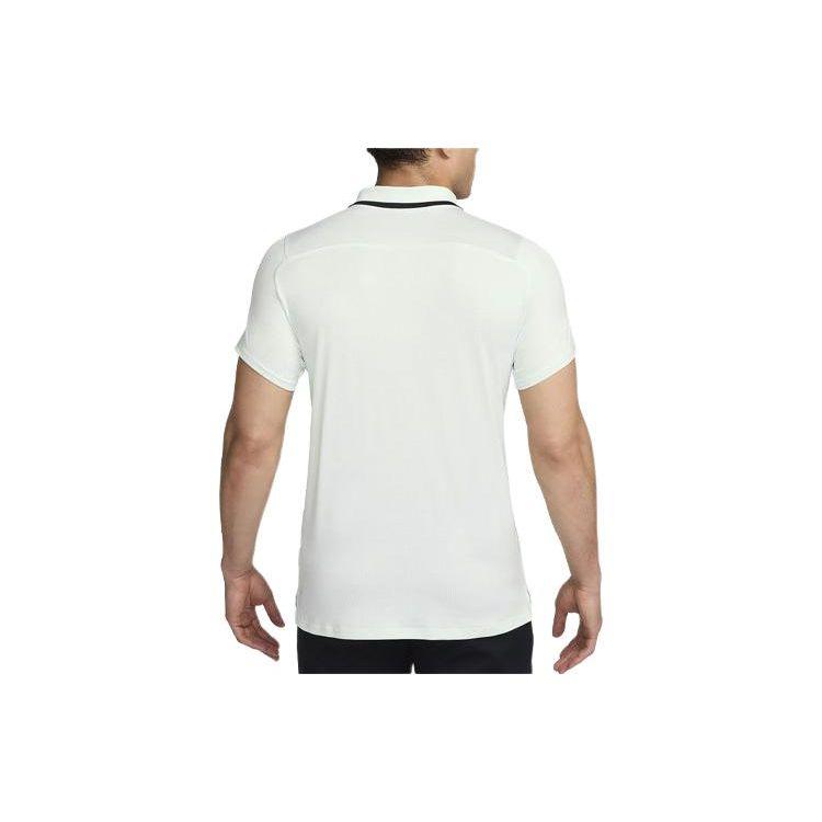 Nike Court Advantage Logo Color Block Comfortable Tennis Polo Shirt Men Tops Light-Green FD5317-394