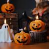 Halloween Pompoen Kaarsen Oranje Spookachtig Gezicht Kaarsen Feestelijke Party Huisdecoratie Binnen/Buiten Lantaarns