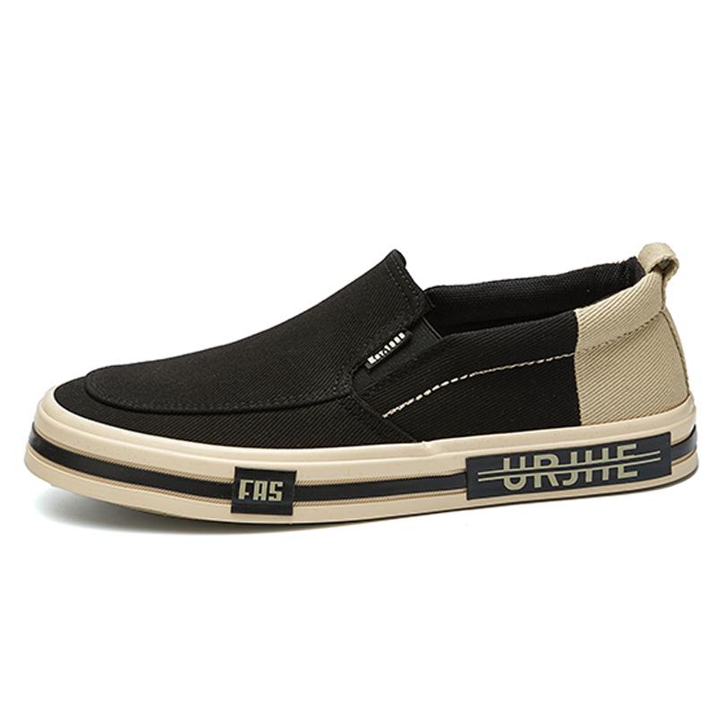 25137 Pantofi de primăvară noi pentru bărbați, design de nișă la modă versatil, pantofi de pânză, cu talpă joasă plată, pantofi de bord respirabili