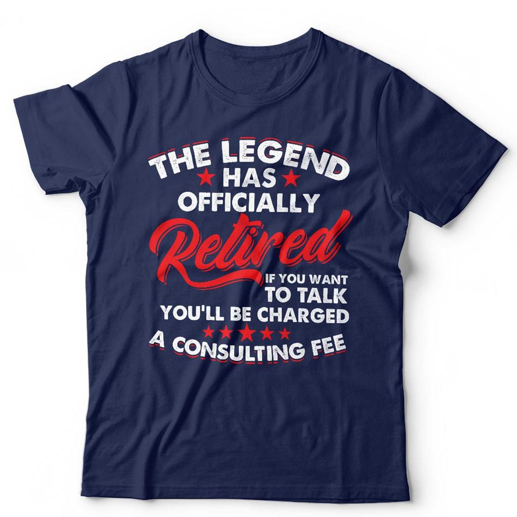 T-shirt Unisex RetireUnisext La Leggenda è Ufficialmente Andata in Pensione Unisex 2026 Divertente Umorismo