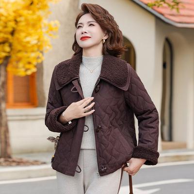 Women's Cotton Clothes Women's Winter New Small Short Cotton-padded Clothes Navy Collar Jacket Women