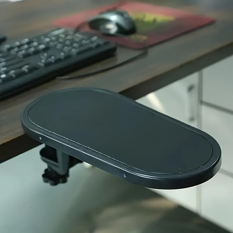 Ergonomic Desk Armrest Support - Plastic Frame, Soft Padding Elbow Rest for Keyboard & Mouse Comfort In Gaming & Office