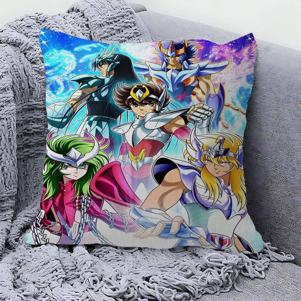 Saint Seiya 45*45cm Cushion Cover Pillow Cover Decor Pillowcase Home Pillowcase For Couch Pillow
